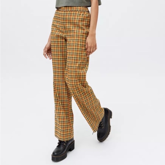 Urban Outfitters Pants - UO Plaid 90s Y2K Colette Pull-On Trouser Pants